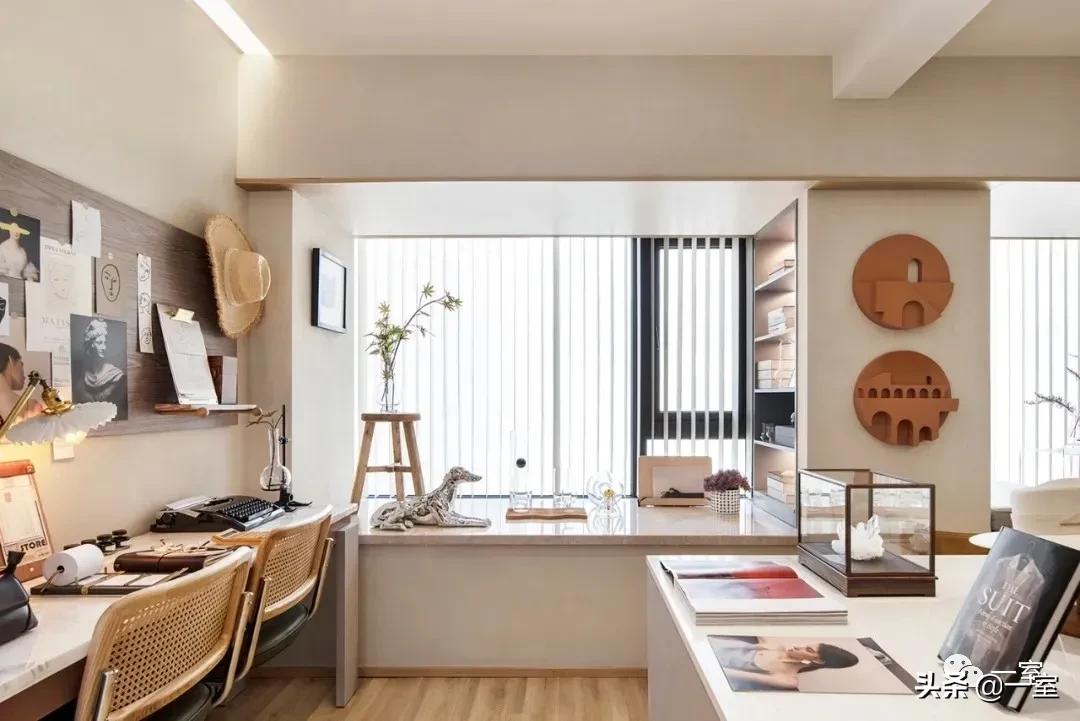 餐厅书房一体设计,书房客房一体设计