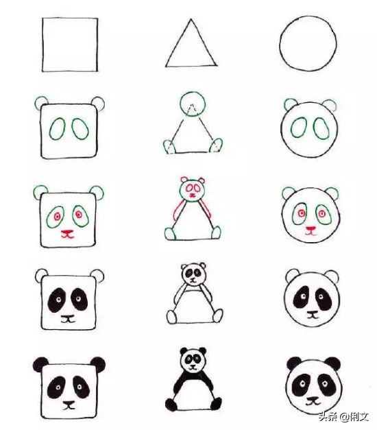 简笔画儿童3-6岁简单小动物涂色,简笔画小动物100种可爱表情包