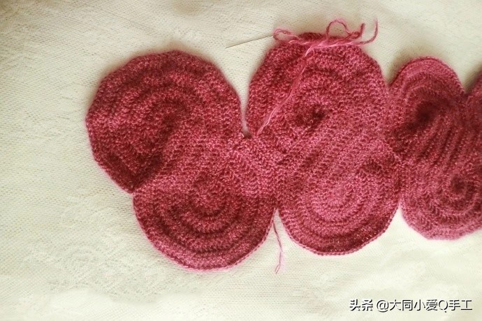 一款适合编织围巾的花样,织的围巾奇葩