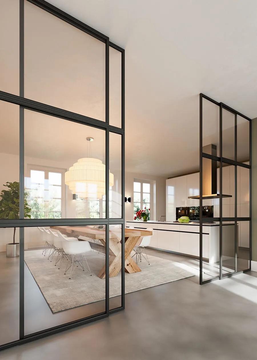 客厅和厨房隔断设计,客厅与厨房屏风隔断效果图大全