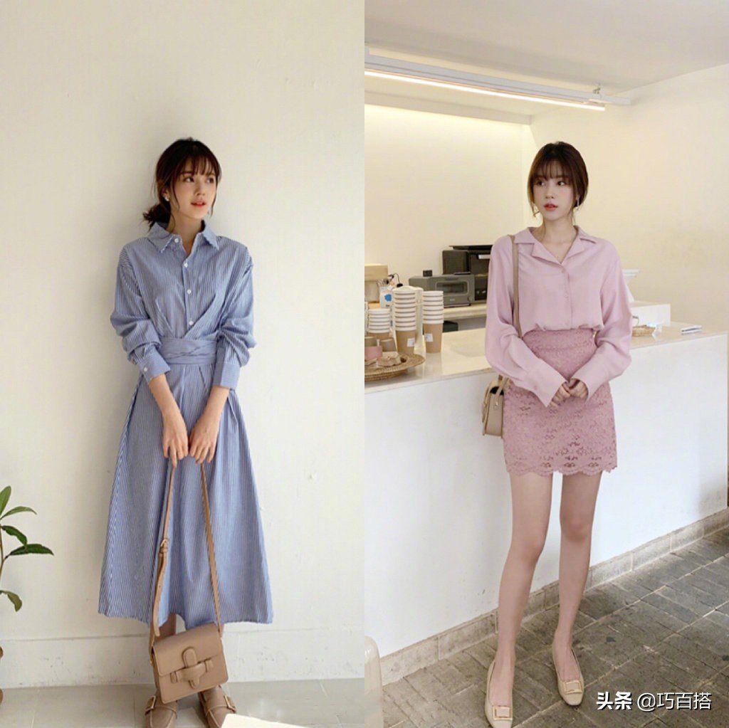 今年流行的春季搭配穿出女神范,好看的春季穿搭简单干净