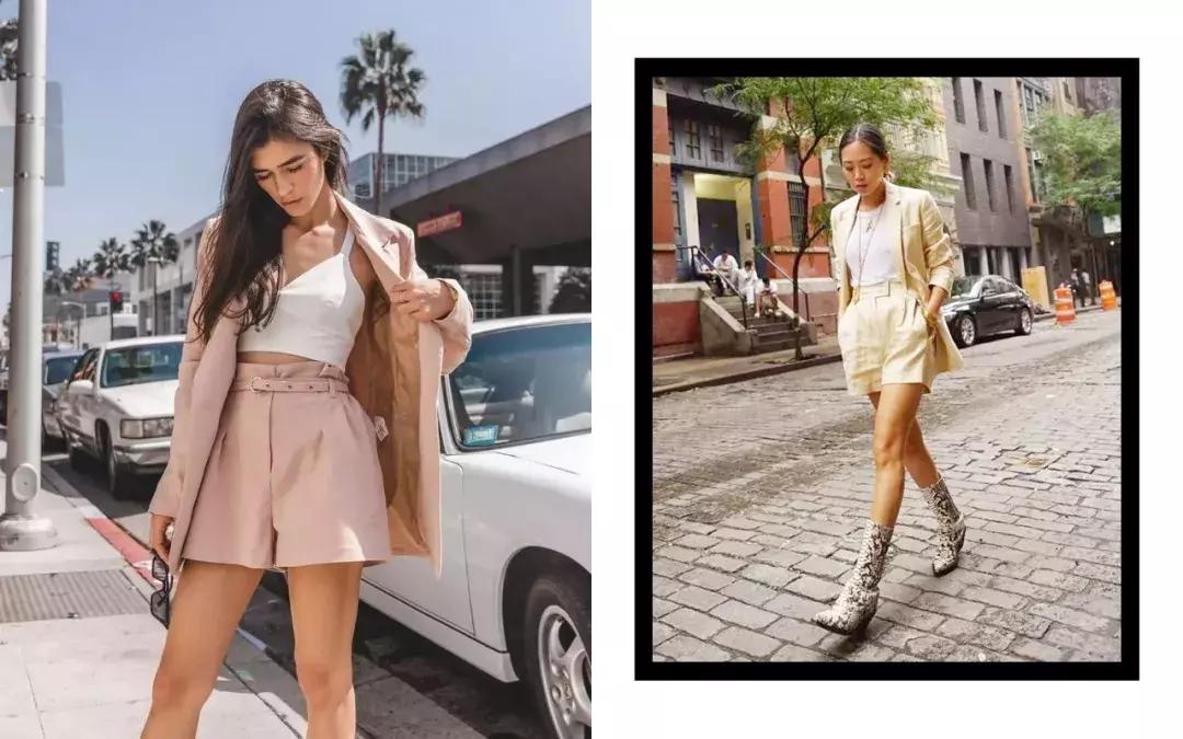 西装短裤夏季高级感,西装短裤秋冬款时尚