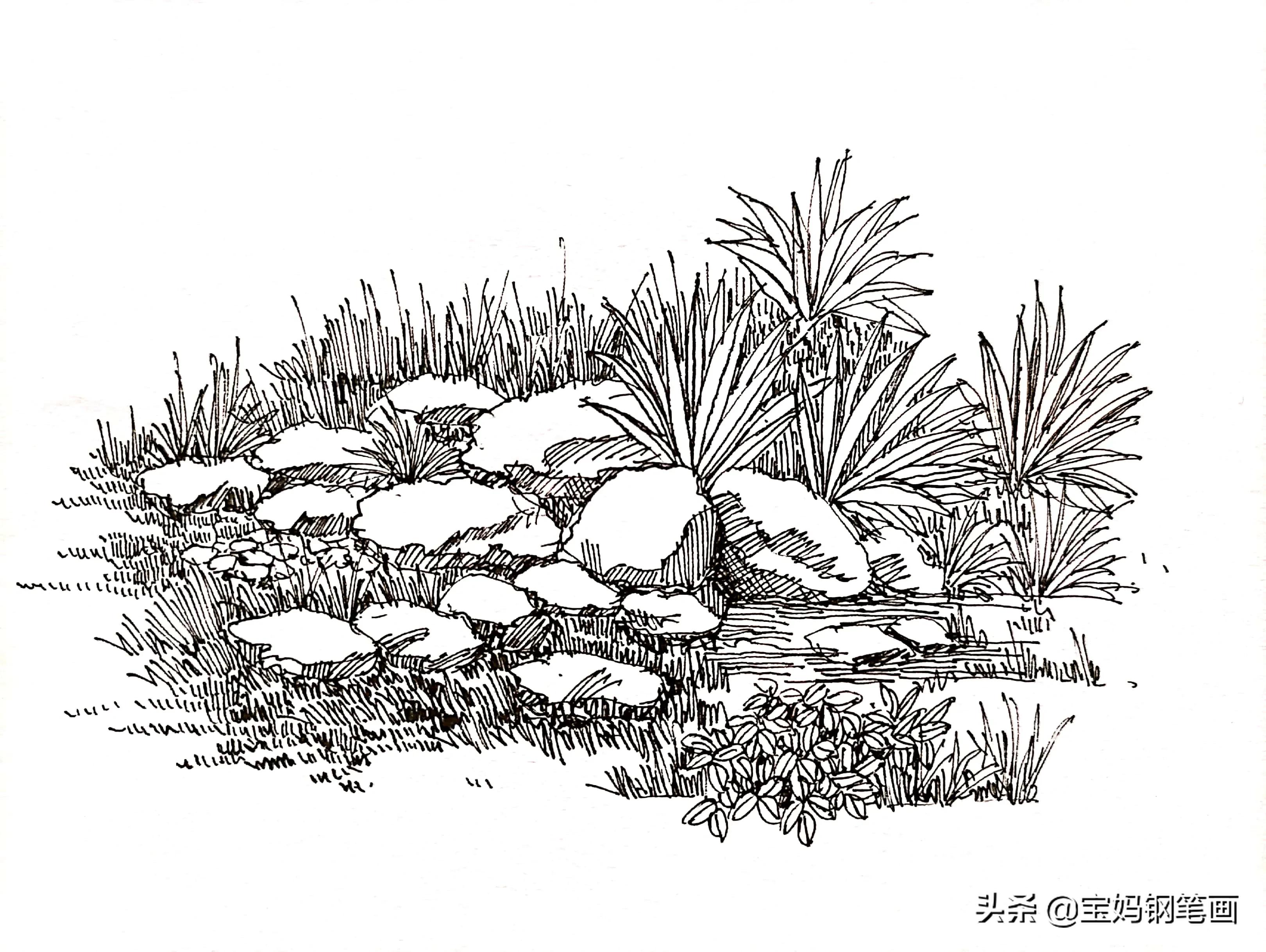 怎样在石头上画出简单好看的画,如何画出石头的质感