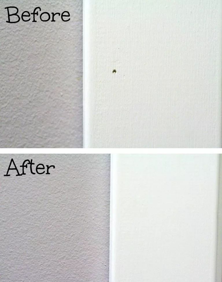 白墙有小坑怎么去除,白墙打洞上的污渍怎么去除
