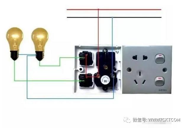家装照明电路实际走线,家装照明线路简单安装