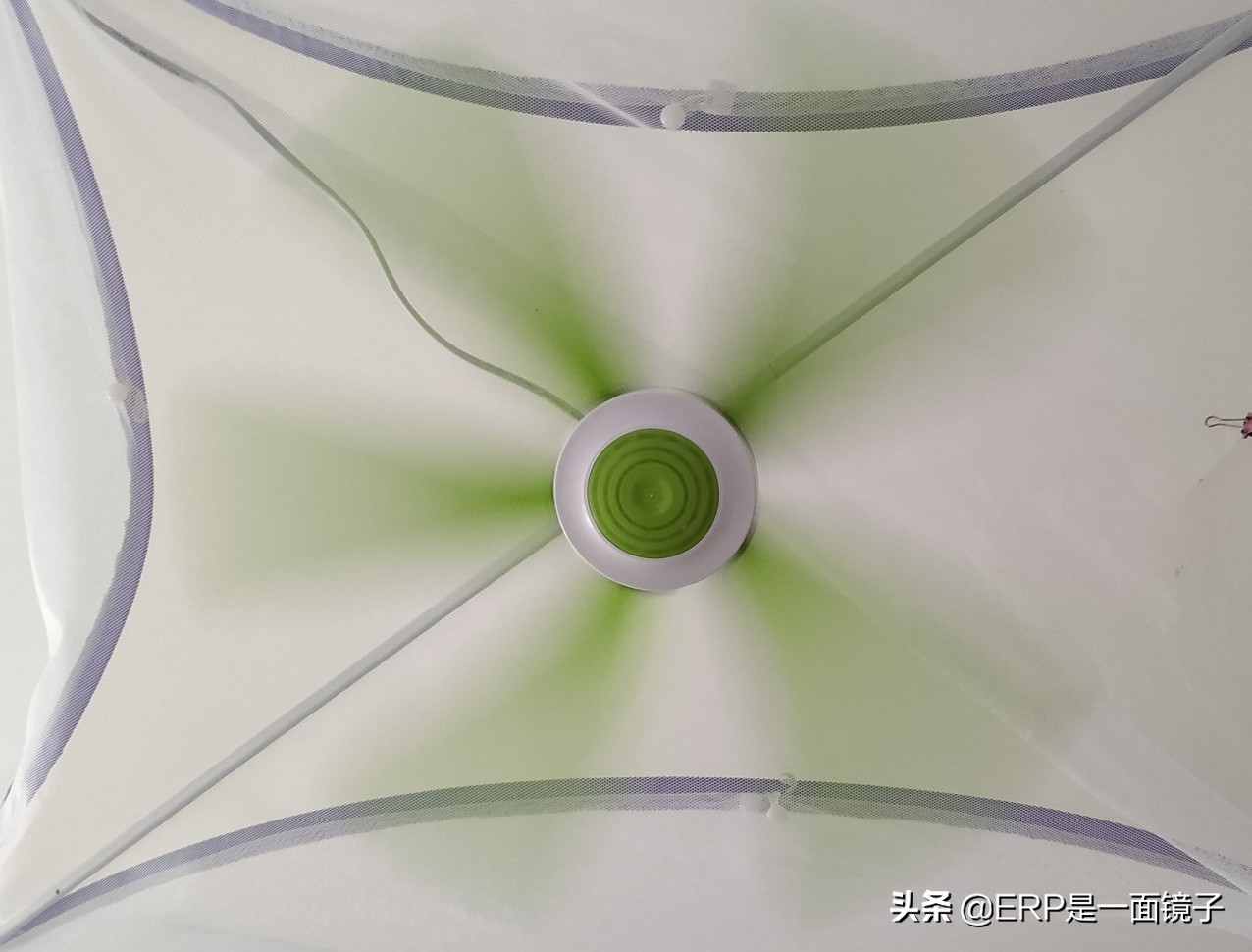 蚊帐内吊扇风力小,新款蚊帐微风小吊扇