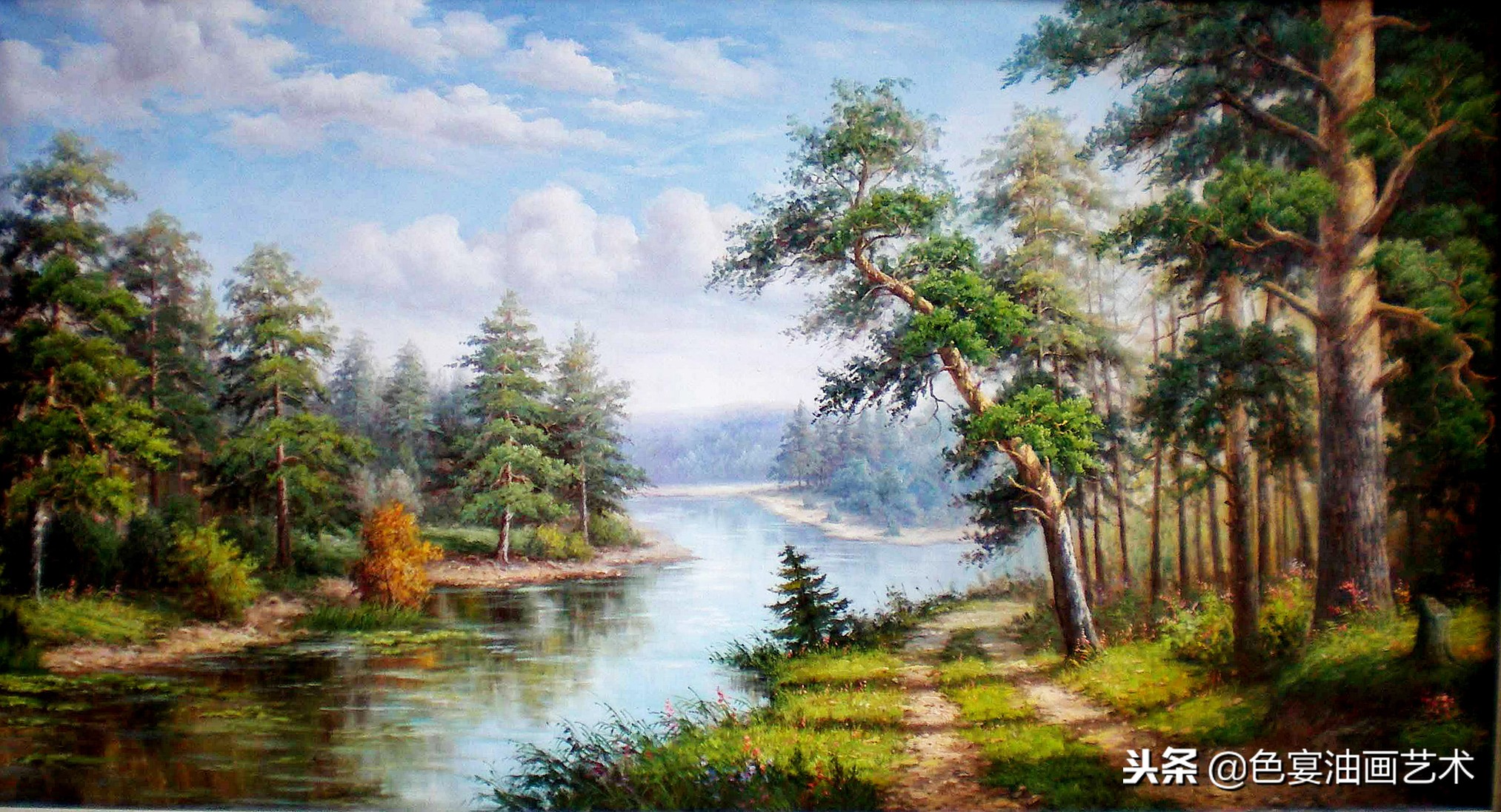 俄罗斯油画大师风景油画教程视频,油画大师油画风景创作教学视频