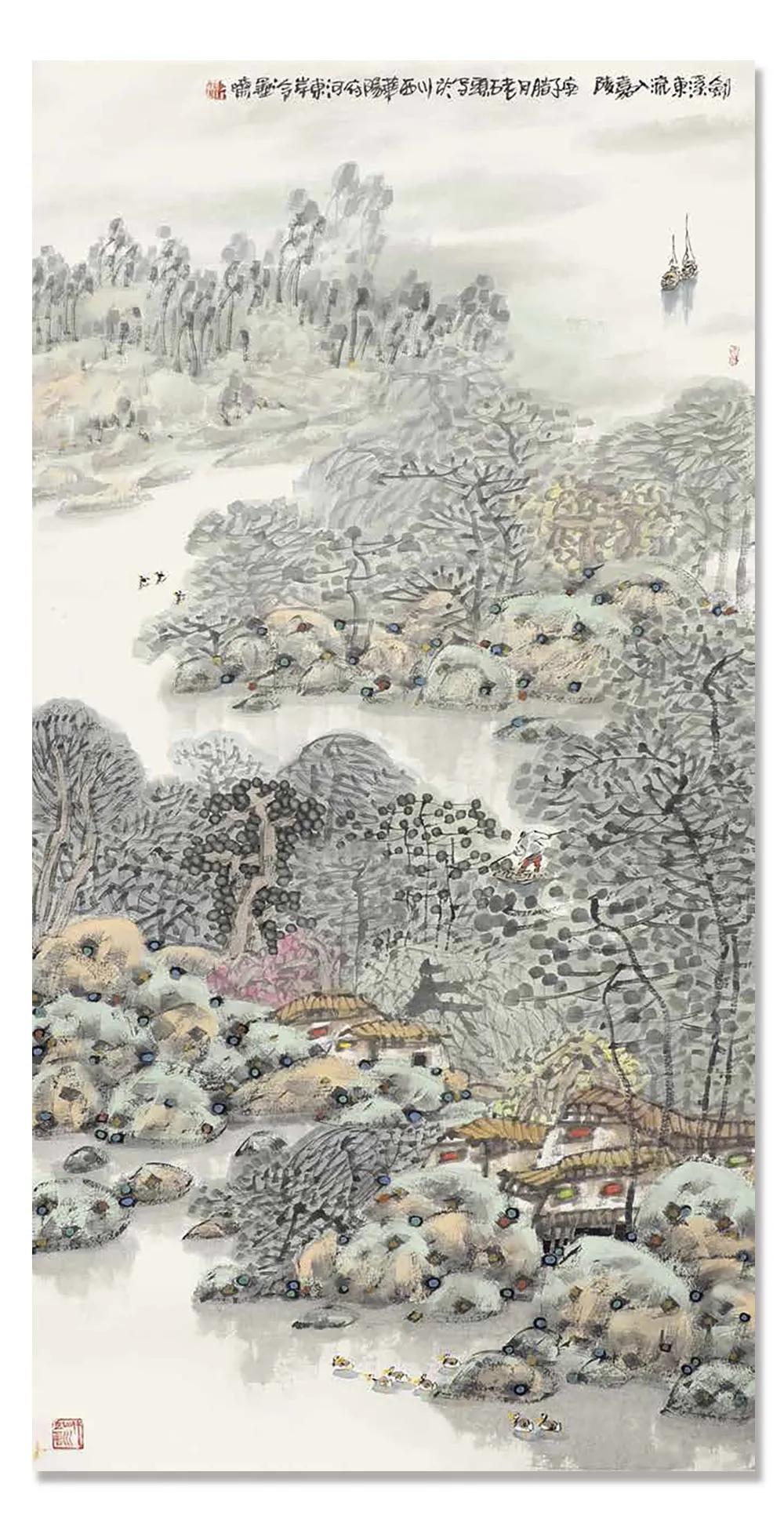 谢定超现代山水画艺术,谢定超山水画欣赏