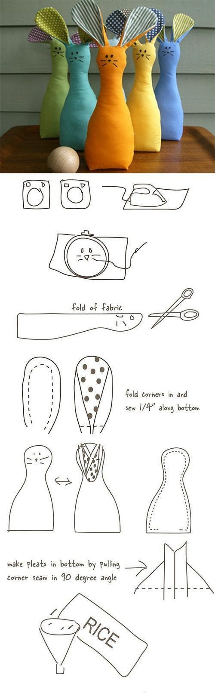 布艺玩偶大白鹅制作图纸,布艺玩偶图纸纸样