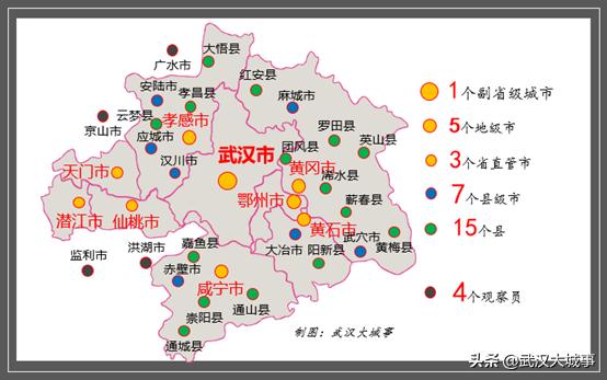 武汉城市圈：10个县级市15个县，发展前景如何？