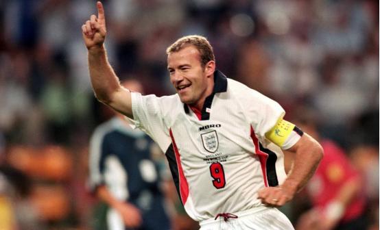 英格兰超级射手阿兰希勒,英格兰队队长阿兰希勒