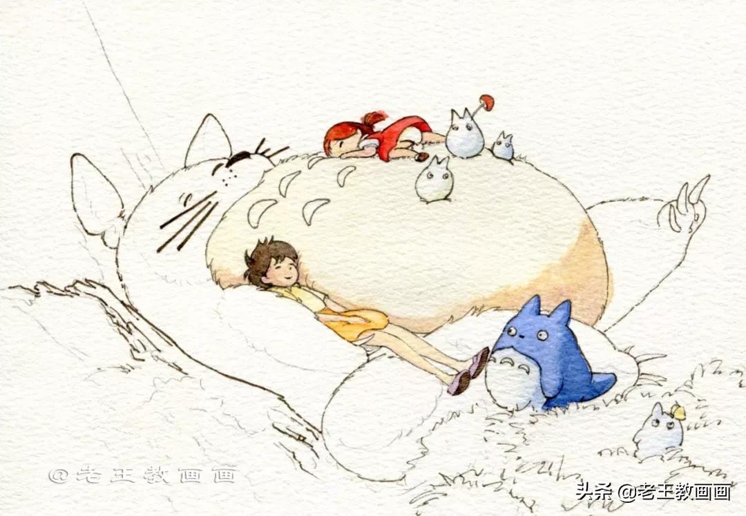 宫崎骏小龙猫的图片可以涂颜色,宫崎骏龙猫可爱视频