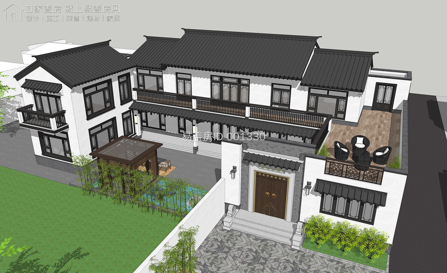 20套最全中式四合院大全,最经典的中式两层四合院