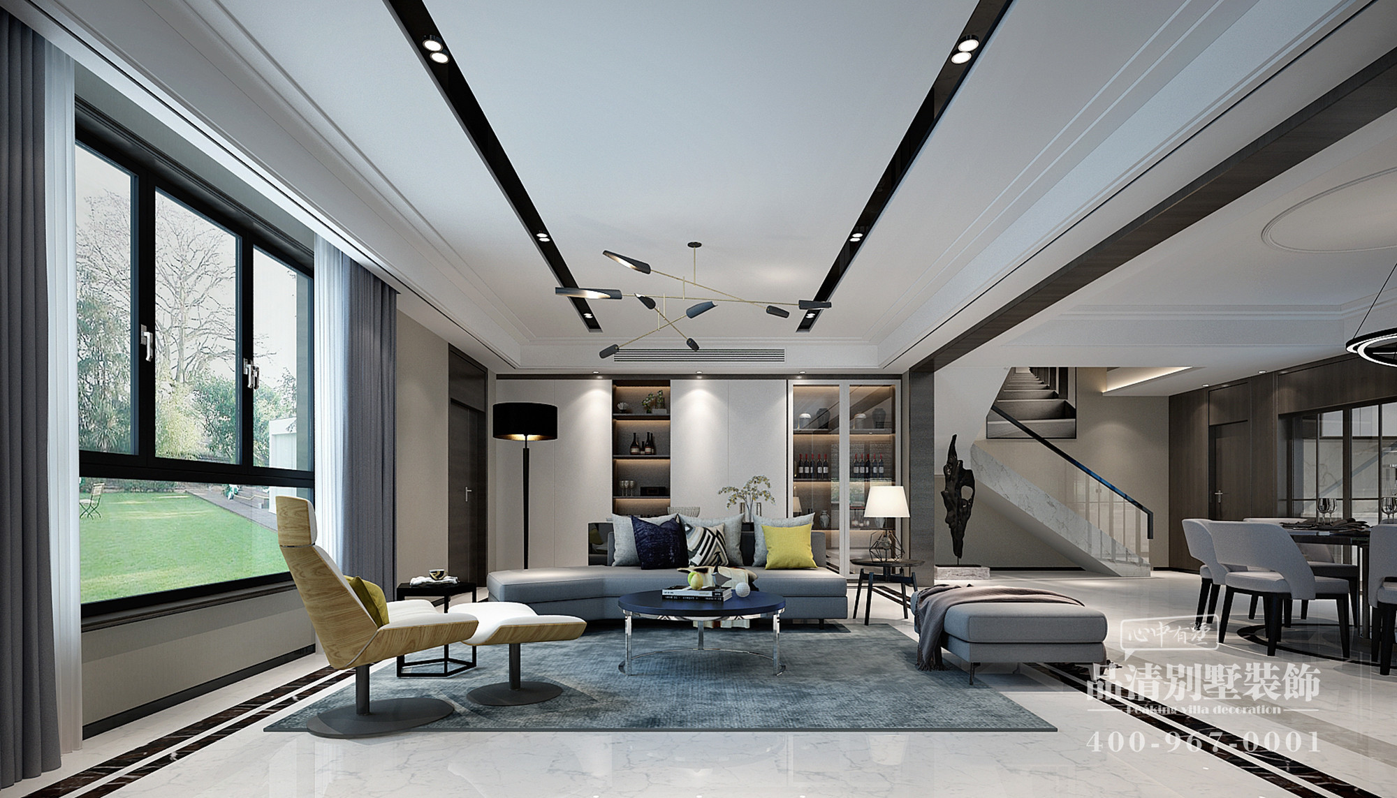 扬州别墅风格装修设计,常州别墅现代风格装修案例暖色系