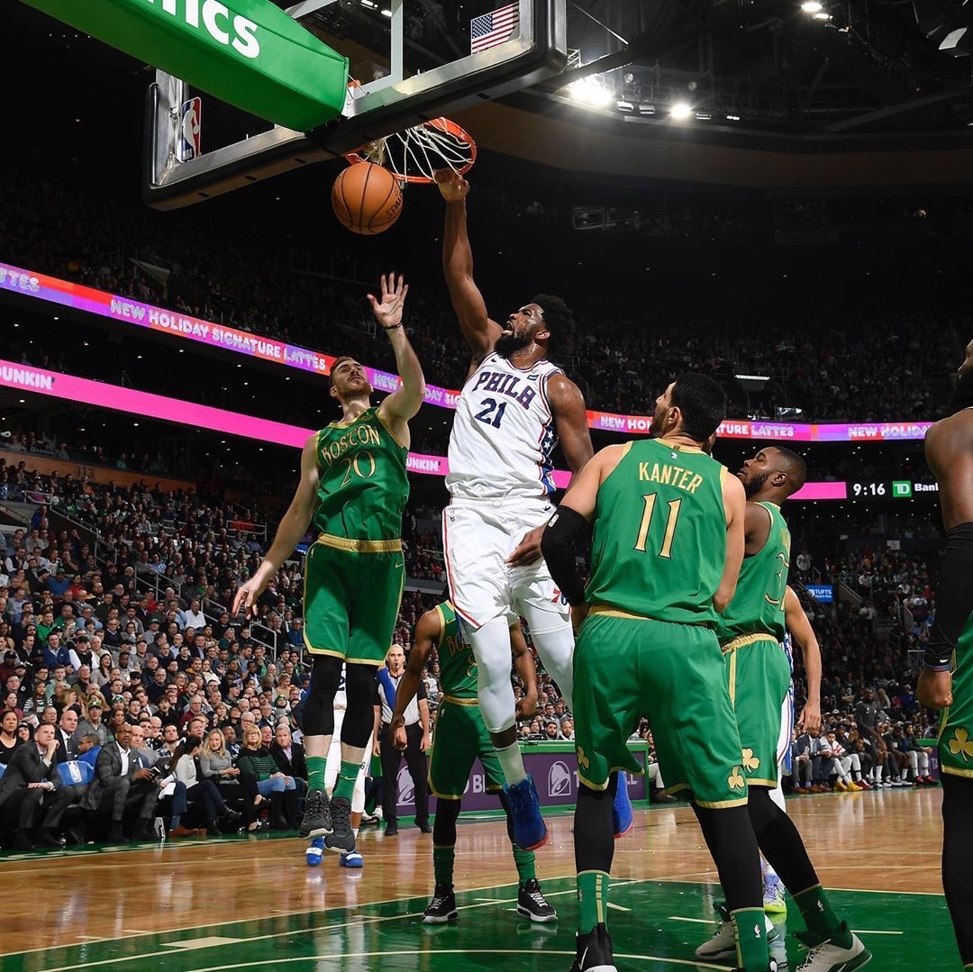 恩比德顶级内线进攻技巧,费城76人明星中锋恩比德