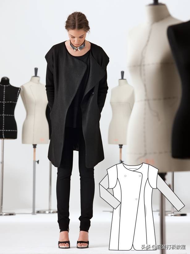 时装设计图手绘教程,服装制版图案大全