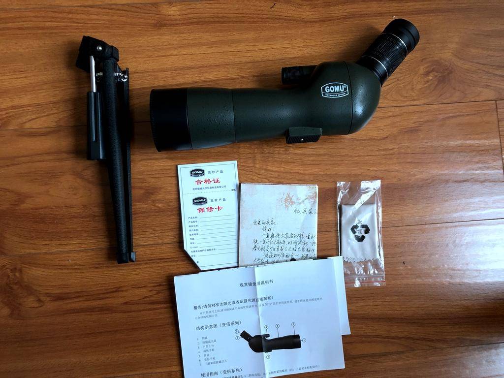 高牧观鸟镜评测,高牧20-60x60观鸟镜拆解