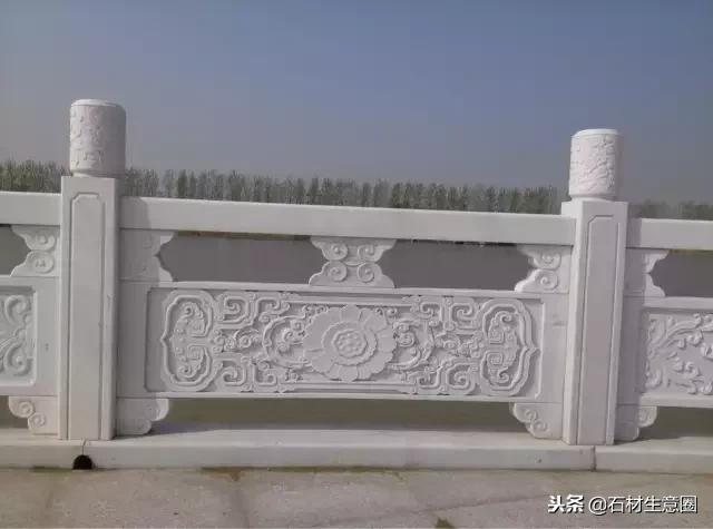 100种石材栏杆图片大全,汉白玉石柱栏杆多少钱一米