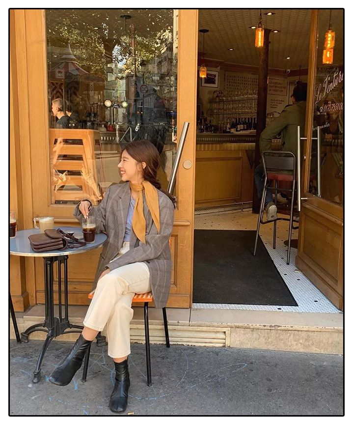 烟管裤秋冬搭配什么外搭,白裤子秋冬烟管裤穿搭