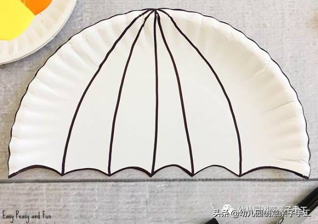 手工小伞可以折叠不用双面胶,幼儿园简单手工雨中小伞