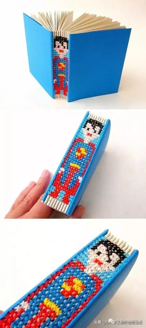 手工刺绣写字本,手工制作刺绣记录本