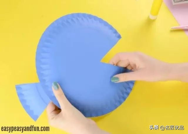 长方形创意纸盘美工作品,纸盘子手工秋天