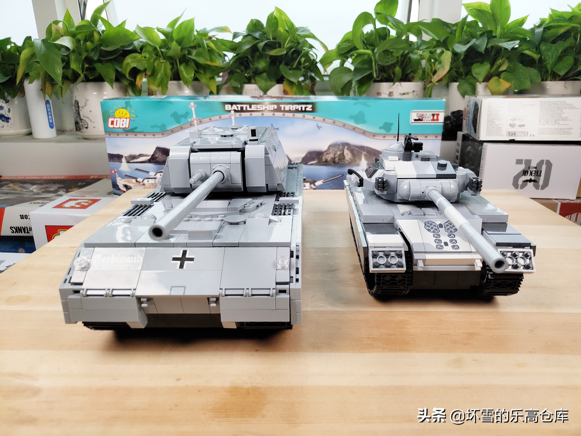 cobi积木英国超重型坦克拼装过程,cobi鼠式积木坦克