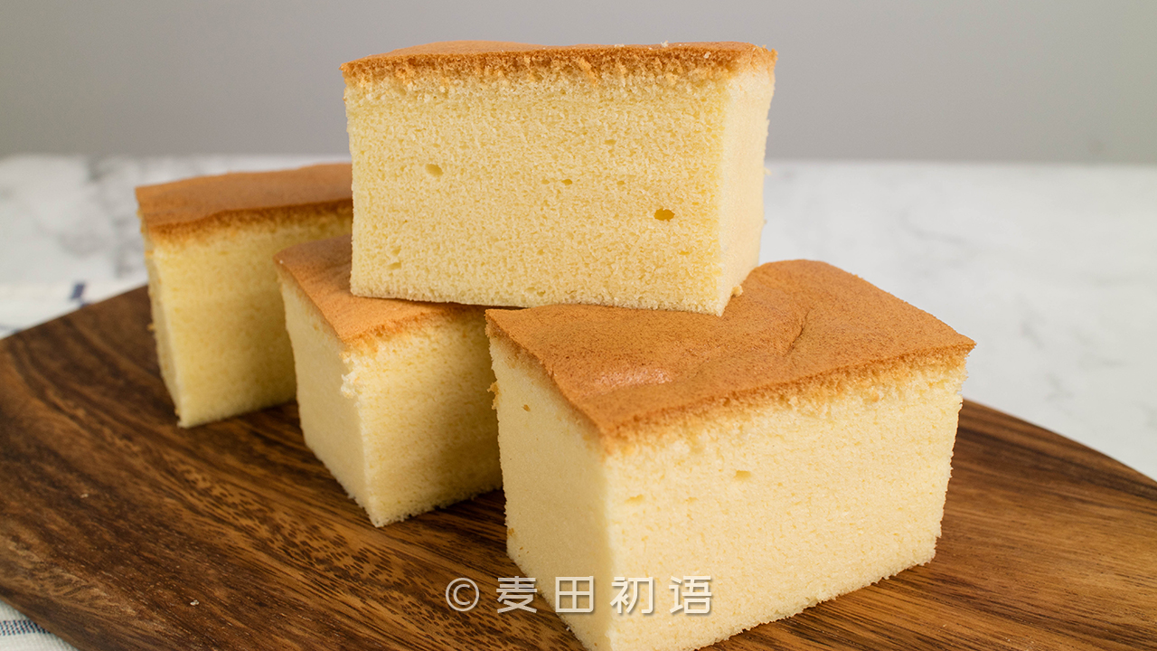 古早蛋糕蓬松软嫩不塌陷操作简单,8寸戚风模具古早味蛋糕做法