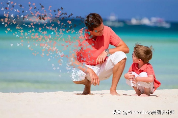 ps人物切割效果教程,ps如何制作人物消散效果