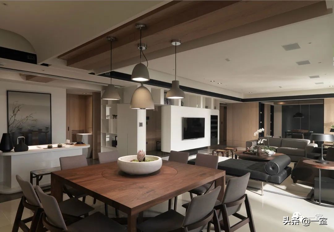 梁志天唐忠汉排名,现代风背景墙作品