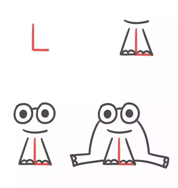 字母动物简笔画,字母变动物简笔画