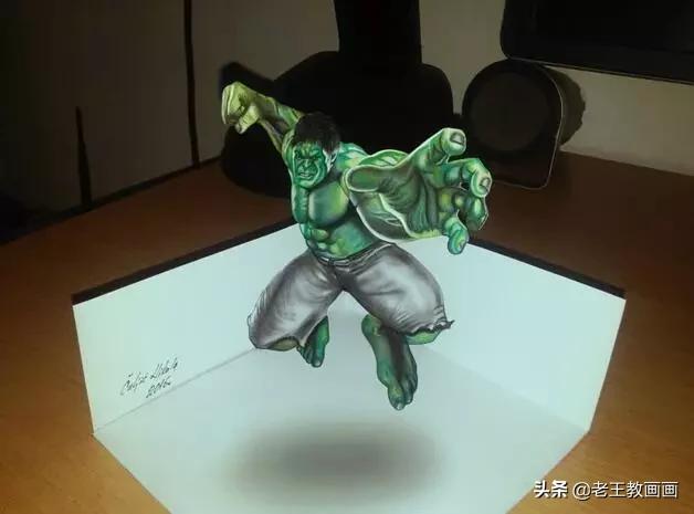 逼真的3d绘画从侧面看什么样子,极其逼真的3d绘画