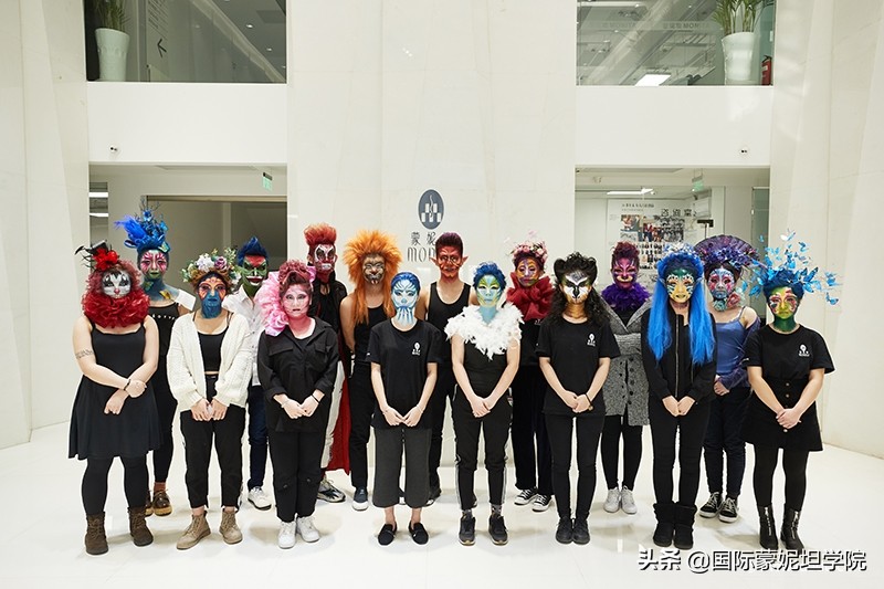 化妆学校创意妆考试,化妆课期末创意妆容整体造型