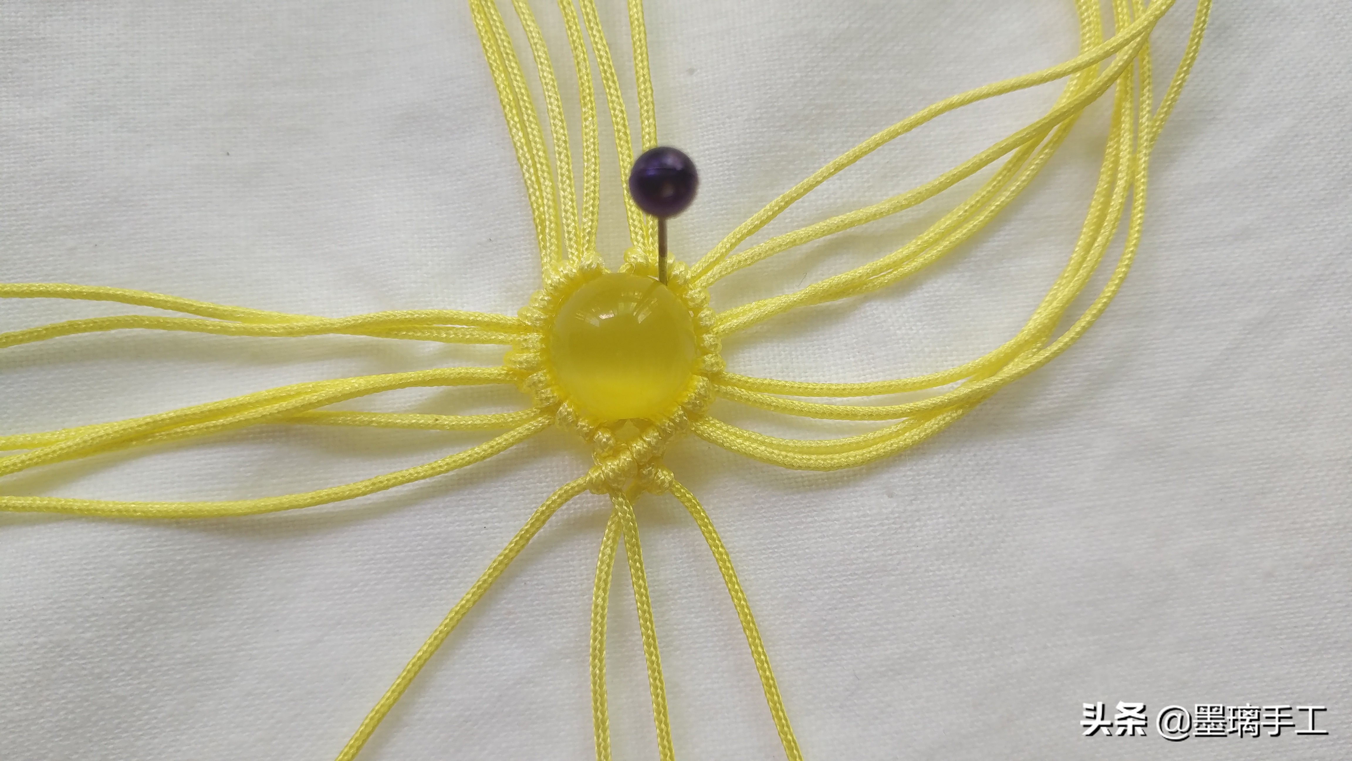 复古耳环编绳教程,简单北欧风手工编绳