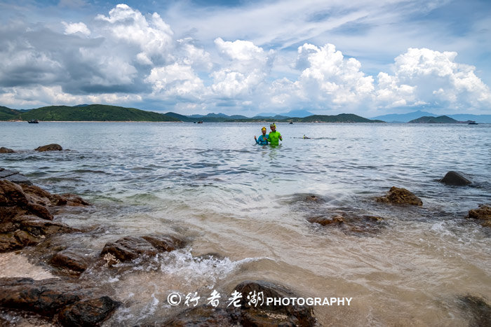 这个荒岛超多海胆和鲍鱼，但不能抓只能看，登岛还必须入境香港