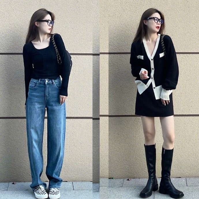 简约基础系秋装如何穿出时髦感,气质穿搭时尚简约秋装