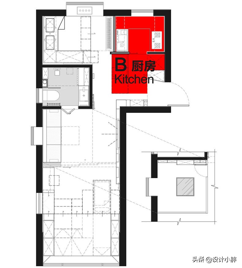 上海不到34㎡的老公房,“翠玲珑”设计,竟容纳祖孙三代五口人