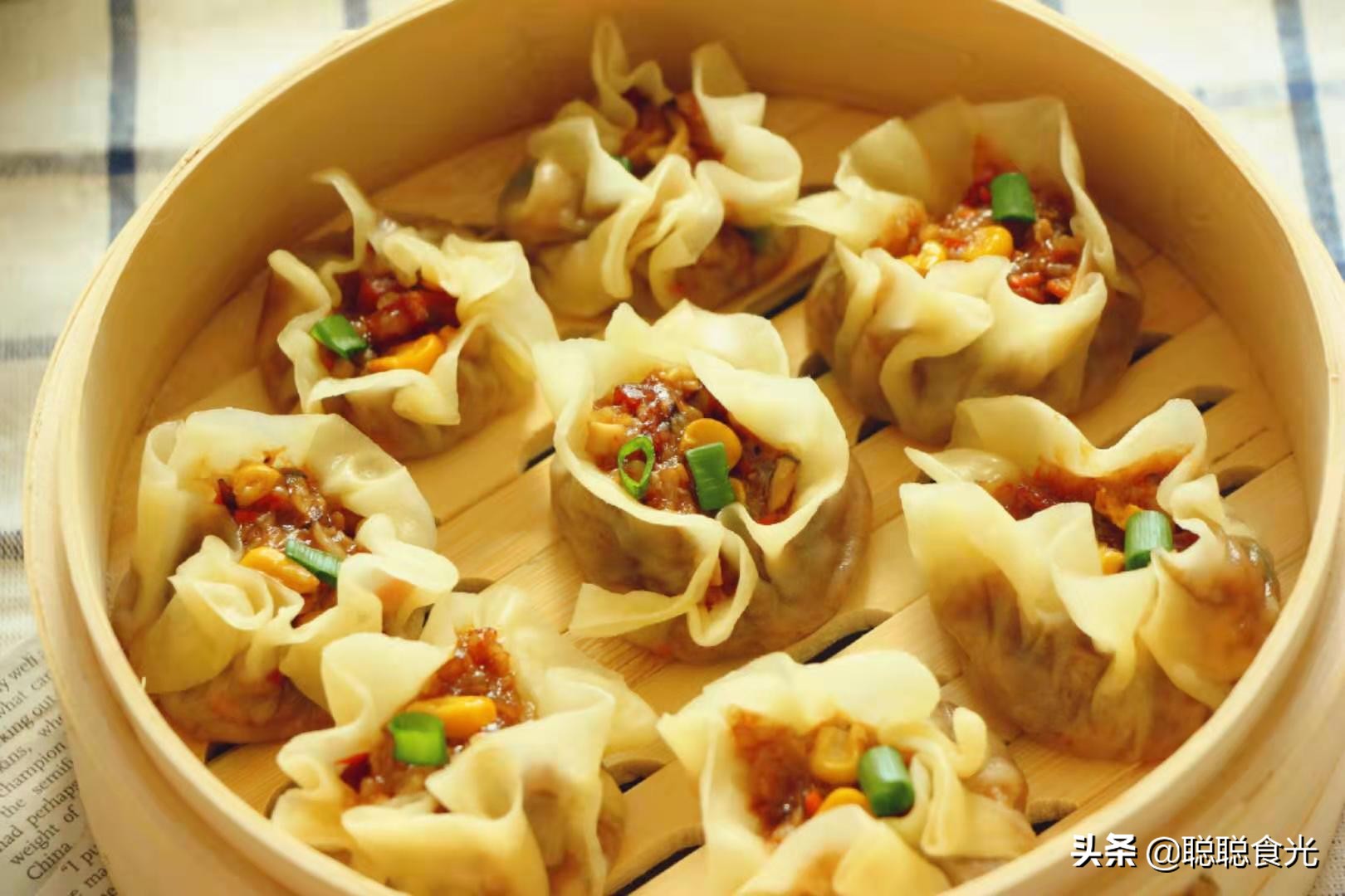 用剩米饭和饺子皮做的烧麦,用饺子皮做烧卖怎么做