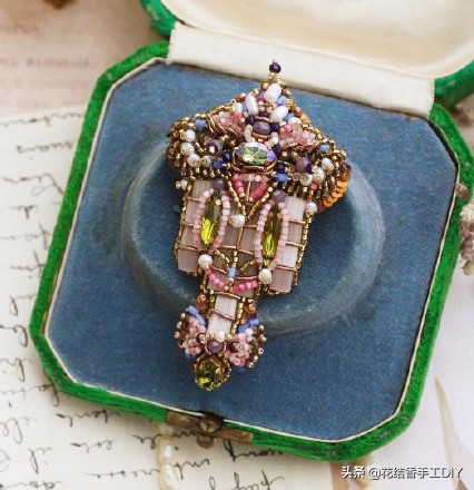 珠绣刺绣图案,像十字绣一样的珠绣