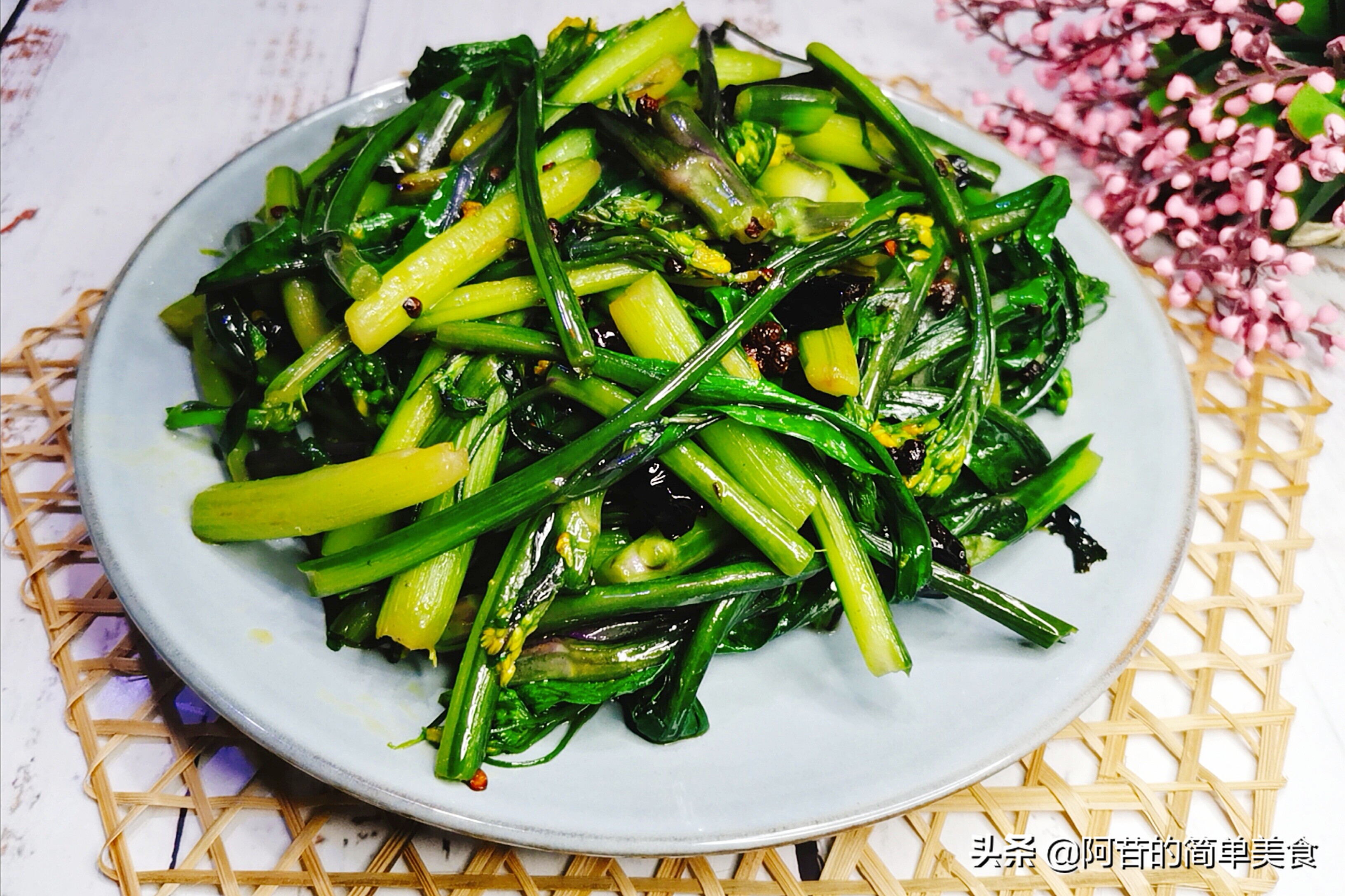 特色紫菜苔,爽脆的紫菜苔