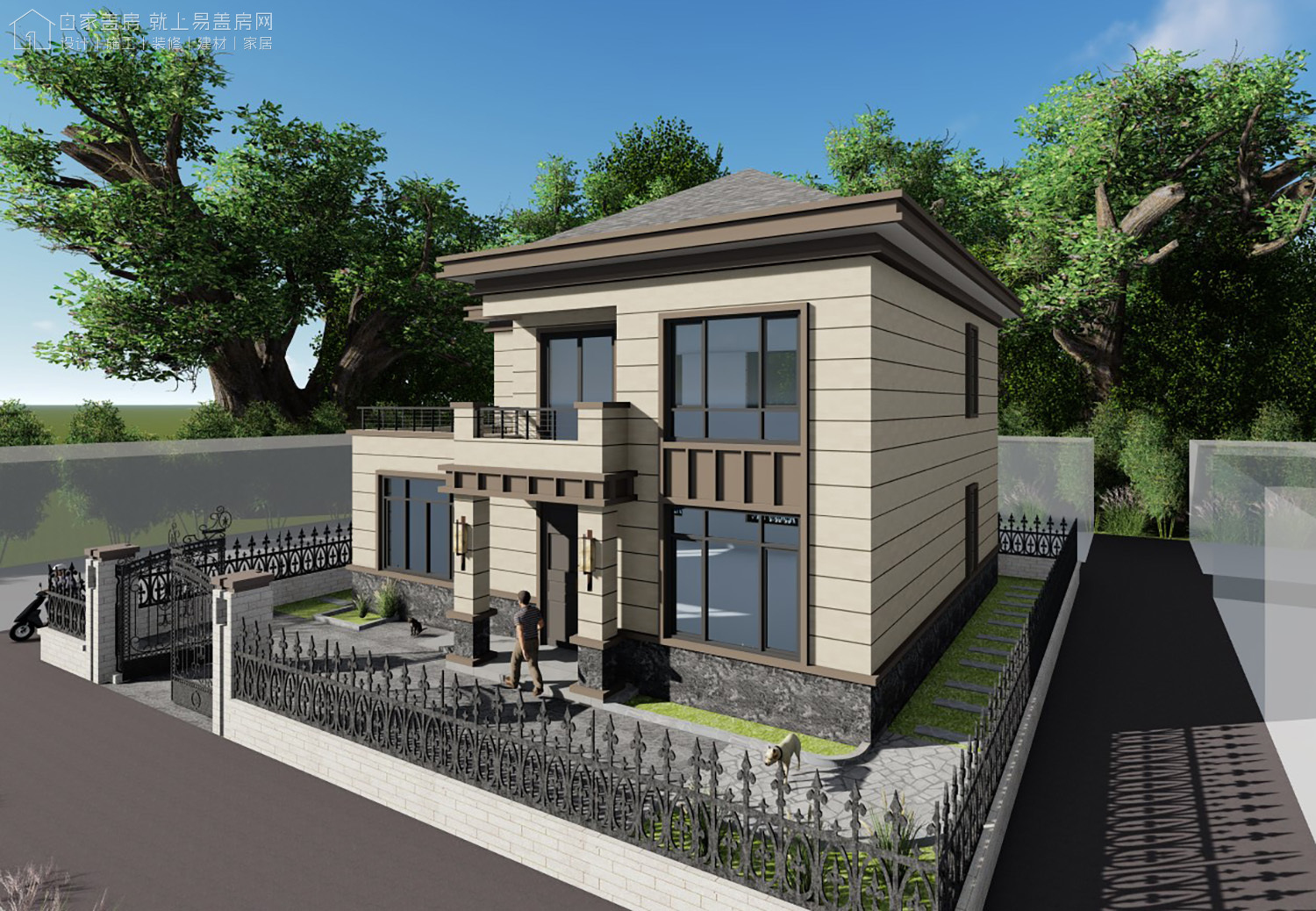 农村自建房二层小别墅400平价格,农村建房130平方左右两层小别墅