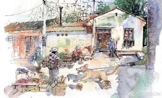 淡彩钢笔画技法,钢笔淡彩画基本知识