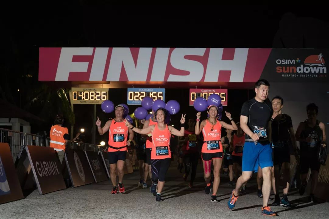 新加坡sundown夜间马拉松,新加坡日落马拉松终点