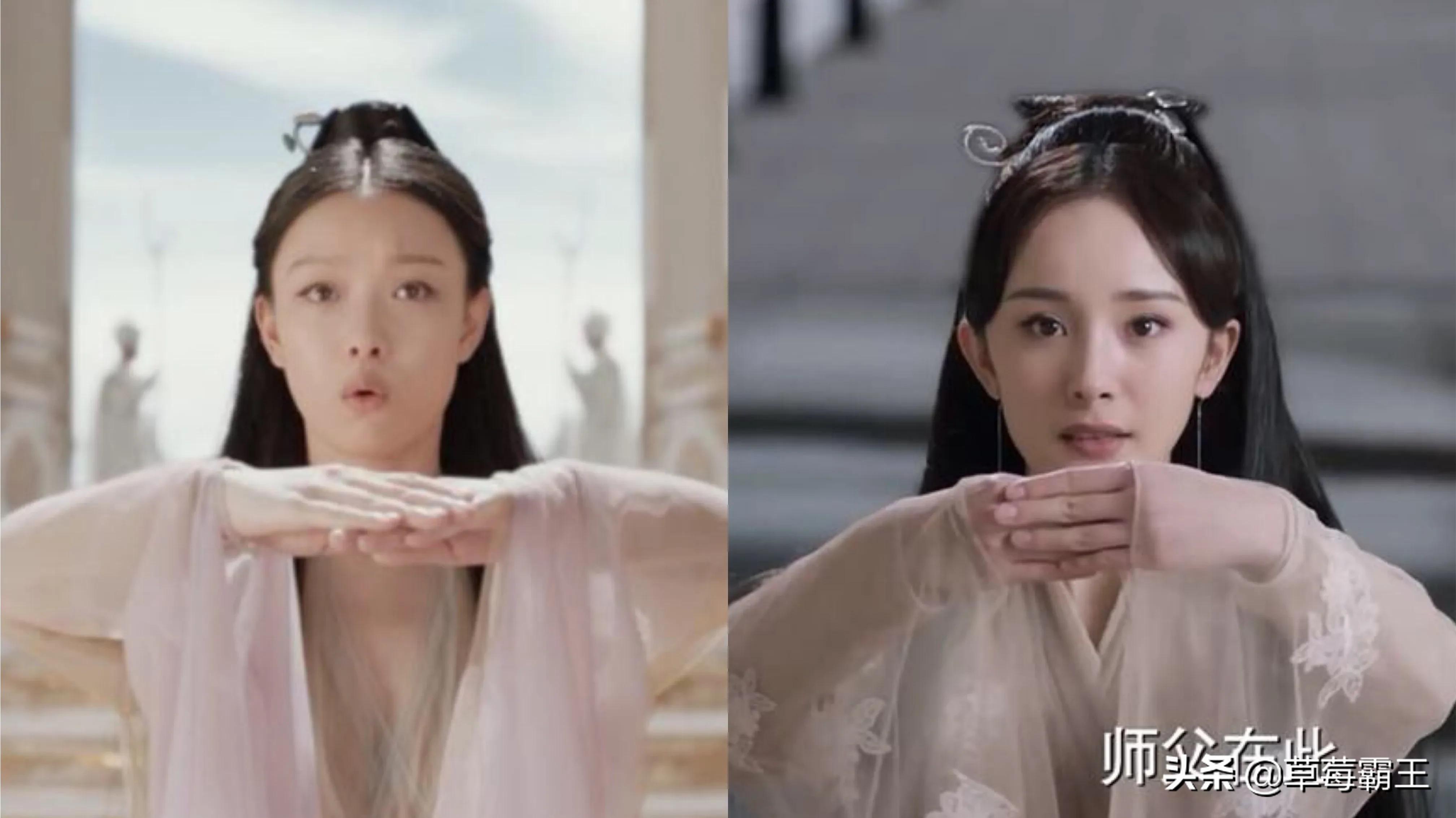 8位标准的都市美女，古装扮相略显违和，一换上现代装就艳丽逼人