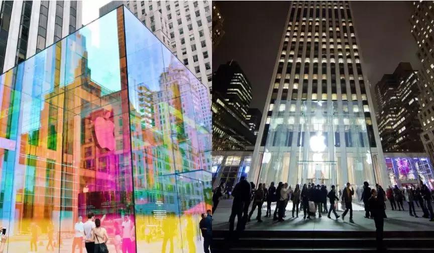 苹果店外立面效果图,苹果最大店面设计图