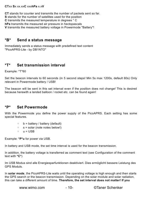 WiMoAPRS收发器模块｜温度和气压传感器、微型USB端口和状态LED