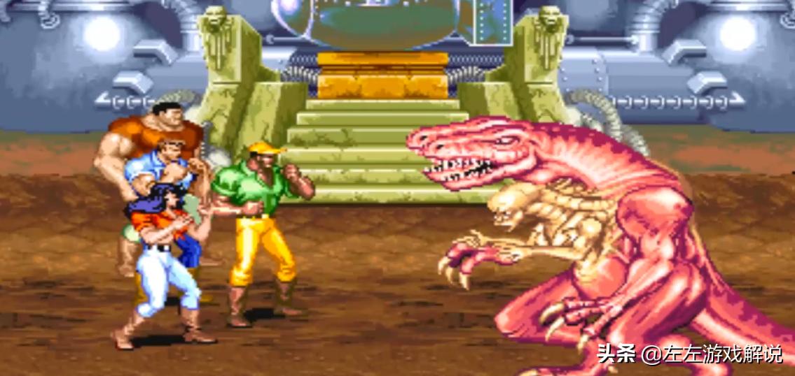 经典怀旧街机游戏恐龙快打谁玩过,经典街机恐龙快打竟然有续作