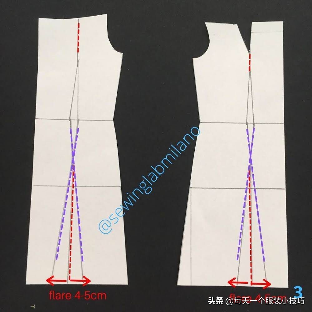 交叉v领连衣裙纸样,一字领紧身连衣裙