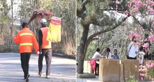 调兵山：移动的“黄马甲”，假期里环境卫生的坚守者