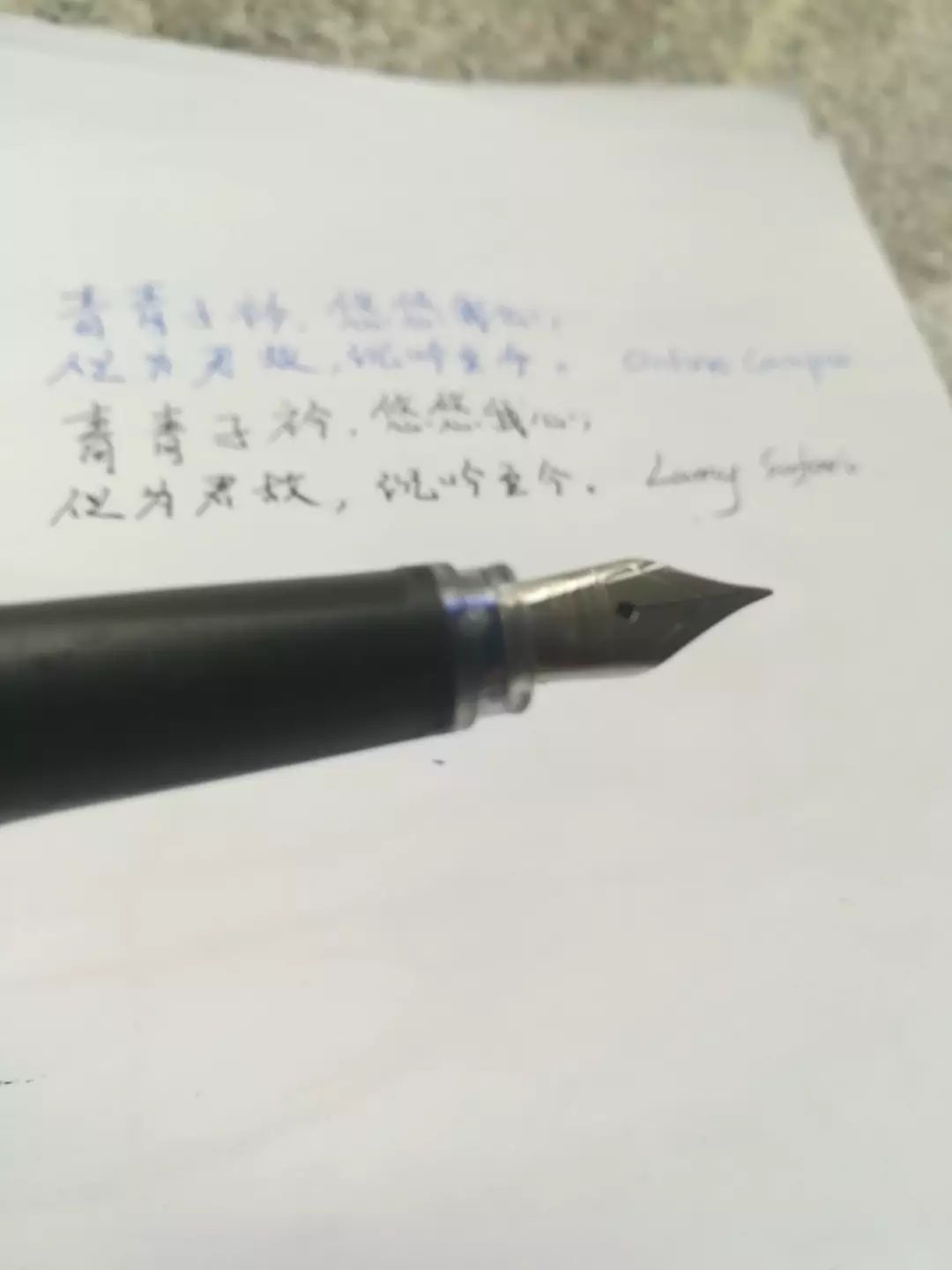 lamysafari钢笔暗夜绿,学生钢笔彩尖